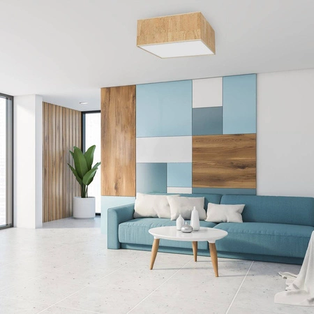 Lampa sufitowa CORK, MLP7518, biały/korkowy, 3x40W E27