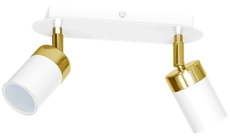 Lampa sufitowa JOKER, MLP6129, biały/złoty, 2x8W GU10