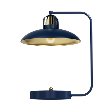 Lampka biurkowa FELIX NAVY BLUE/GOLD 1xE27