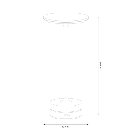 Lampka nocna TAVOLO Black