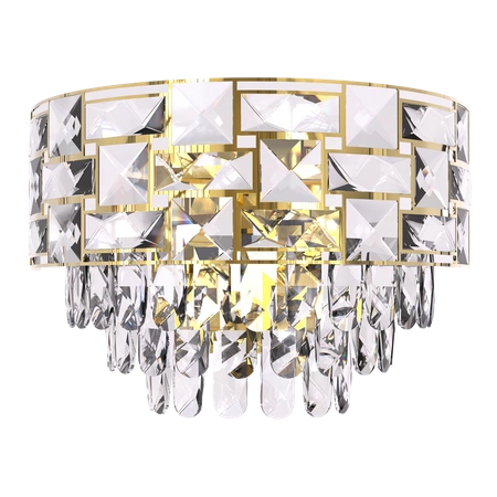 Kinkiet LUXURIA, złoty/transparentny, 2x40W E14, ML8893