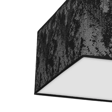 Lampa sufitowa SATINO, 50cm, czarny/srebrny, 3x60W E27, MLP7326