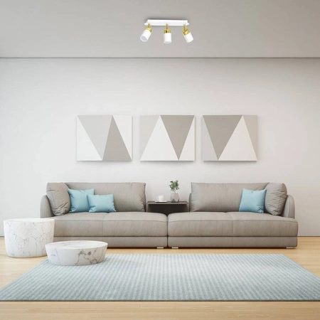 Lampa sufitowa JOKER, MLP6130, biały/złoty, 3x8W GU10