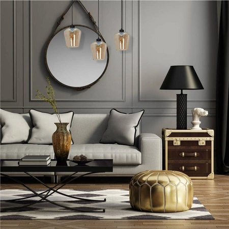 Nowoczesna lampa wisząca listwa SANTIAGO AMBER MLP6610