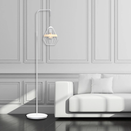 Lampa stojąca podłogowa INDUSTRIALNA CLIFF WHITE 1xE27 MLP5522