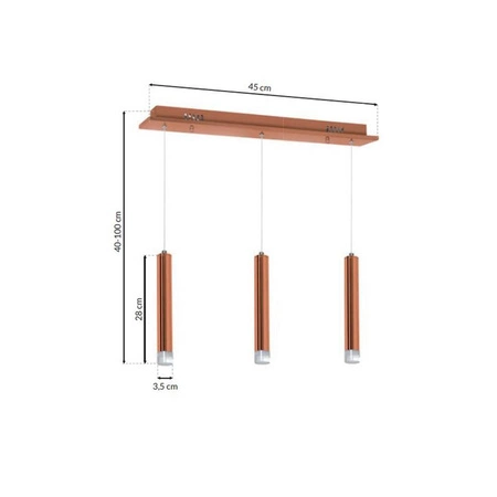 Lampa wisząca COPPER III LED