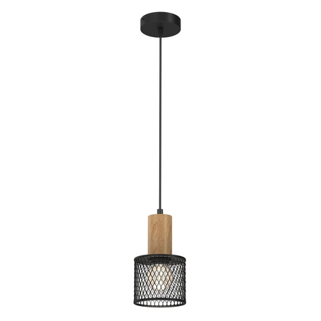 Lampa wisząca SOBRESA E27 | Czarna