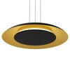 Lampa wisząca Piattino Czarny Złoty 30W LED 3000K-4000k-6000K