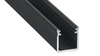 PROFIL ALUMINIOWY CZARNY TYP Y 1m + KLOSZ MLECZNY EKPR6336