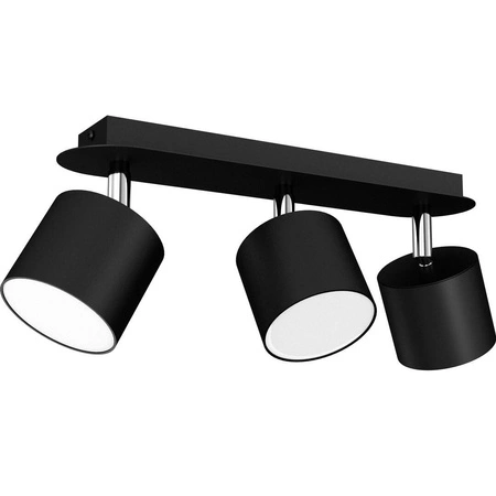 Lampa sufitowa DIXIE BLACK 3x GX53 szer. 34cm | czarny
