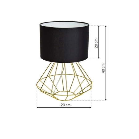 Lampa stojąca INDUSTRIALNA LUPO BLACK/GOLD 1xE27 MLP6272