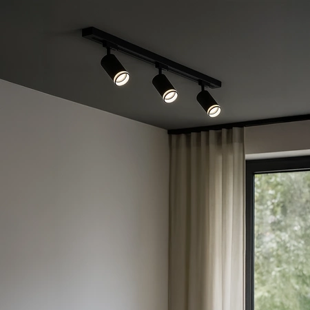 Oprawa Pipe Ring Track Czarny 1xGU10