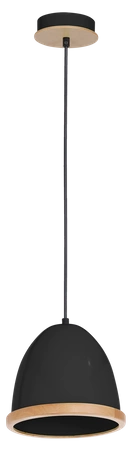 Lampa wisząca nowoczesna zwis STUDIO czarny śr. 21cm