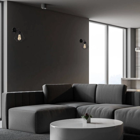 INDUSTRIALNY Kinkiet COLIN BLACK 1xE27 MLP4788