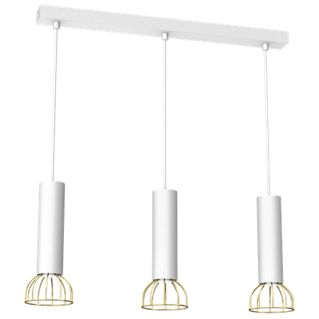 Lampa wisząca DANTE, MLP7255, biały/złoty, 3x8W LED GU10