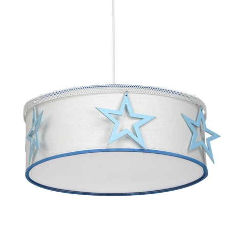 Lampa wisząca STAR, biały/niebieski, 1x60W E27, MLP8280