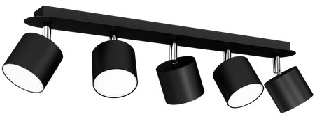 Lampa sufitowa DIXIE BLACK 5x GX53 szer. 64cm | czarny