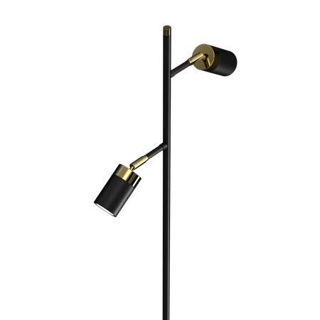 Lampa podłogowa JOKER BLACK/GOLD 1xGU10
