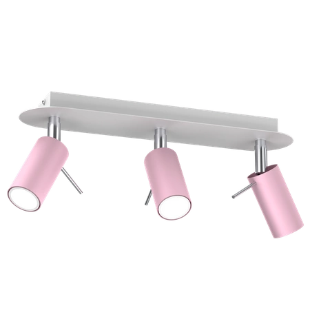 Lampa sufitowa PRESTON PINK/WHITE 3x mini GU10