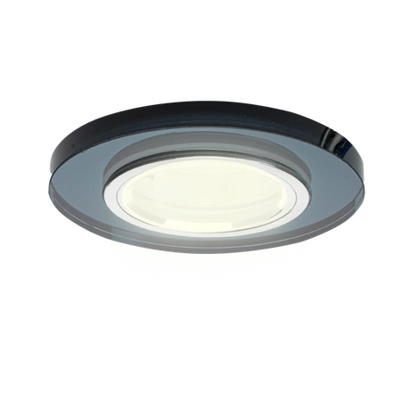 Oczko sufitowe szklane OKRĄGŁE Kolor: czarny EKOS205