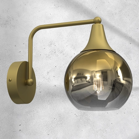 Kinkiet MONTE, MLP8399, złoty/dymiony, 1x60W E27