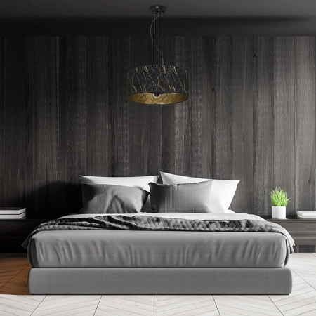 Lampa wisząca SENSO Black/Gold 3xE27 wys. 90cm | czarny złoty