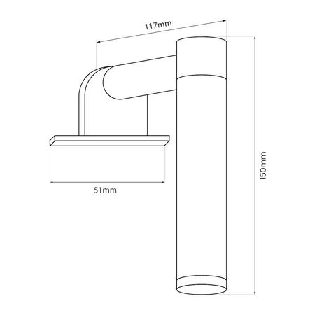 Kinkiet łazienkowy APA MINI chrome 4W LED