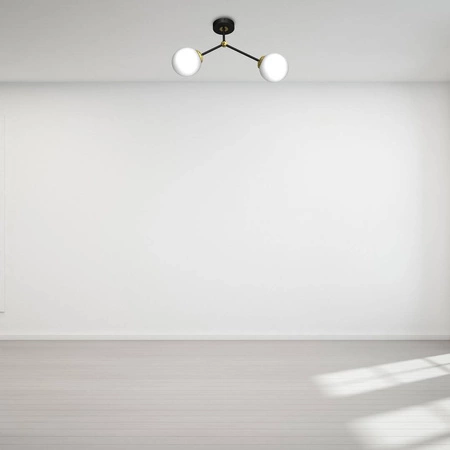 Lampa sufitowa JOY, MLP7459, czarny/złoty, 2x40W E14