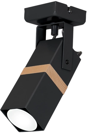 Kinkiet nowoczesny reflektorek spot VIDAR czarny