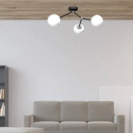 Lampa sufitowa JOY BLACK 3xE14