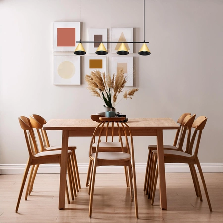 Lampa Wisząca Cone Złoty 4xGU10