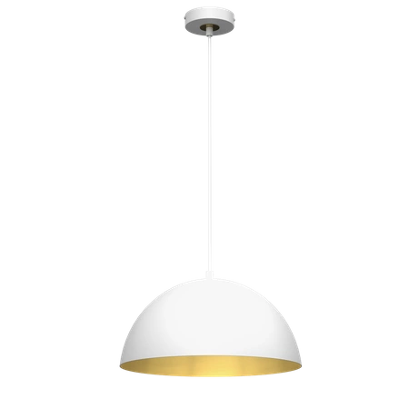 Lampa wisząca BETA, MLP7897, 35 cm, biały/złoty, 1x60W E27