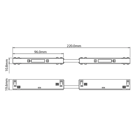 Łącznik prosty magnetic track 10mm