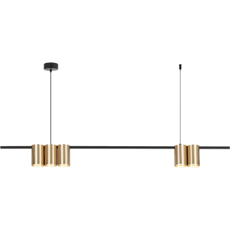 Lampa wisząca (listwa) GENESIS BLACK GOLD 5xGU10