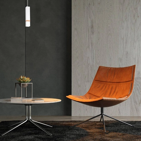 Lampa wisząca nowoczesna VIDAR I biały szer. 8cm