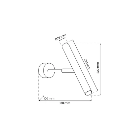 Kinkiet MONZA, MLP8837, czarny, 1x8W G9