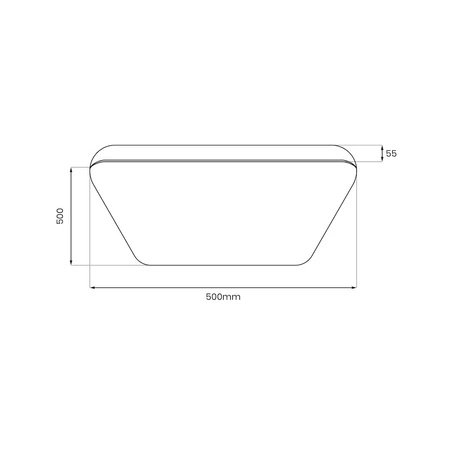 Plafon NEMO Chrome 36W LED