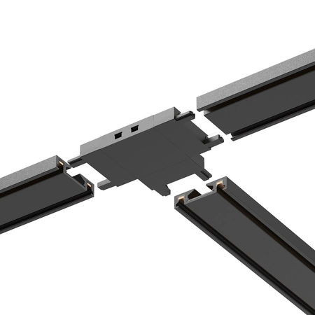 Slim Magnetic Track Czarny Łącznik Szyn T