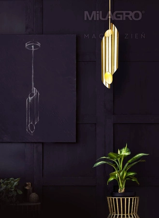 Lampa wisząca LIBRA, złota, 6x40W E14, MZ5014