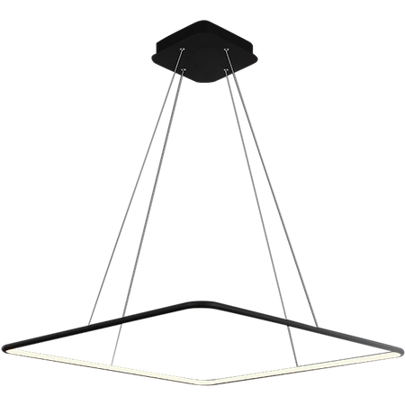 Lampa wisząca kwadratowa NIX BLACK LED 40cm ciepła 3000K