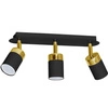 Lampa sufitowa JOKER, MLP6125, czarny/złoty, 3x8W GU10