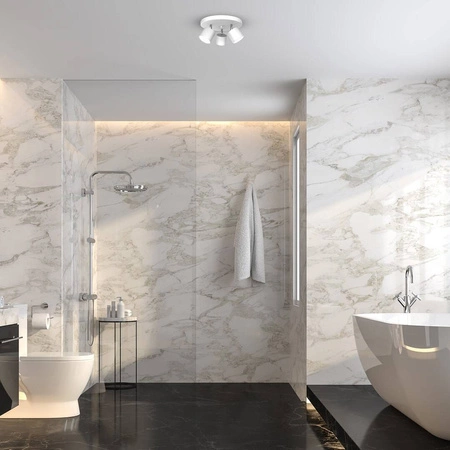 Lampa sufitowa plafon DIXIE WHITE 3x GX53 szer. 30cm | biały