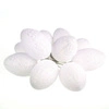 BAWEŁNIANE JAJKA WIELKANOCNE LED BIAŁE