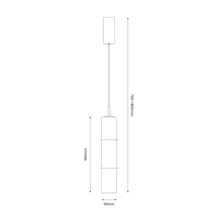Lampa wisząca BATO Smoked 4W LED