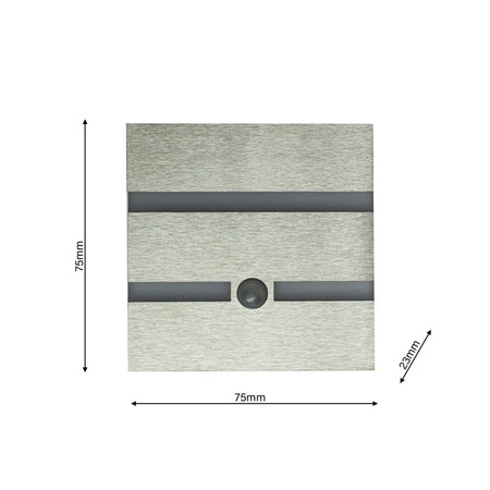 Oprawa schodowa LED 0,6W VOX barwa neutralna 4000K z czujnikiem ruchu PIR 12V EKS1510