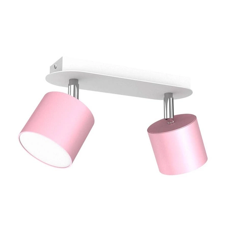 Lampa sufitowa DIXIE PINK 2xGX53 szer. 24cm | różowy