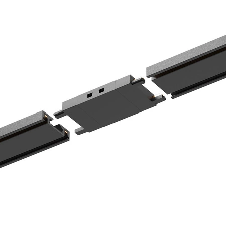 Slim Magnetic Track Czarny Łącznik Szyn Prosty