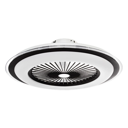 plafon lampa sufitowa LED ZONDA BLACK 48W z wentylatorem oraz funkcją ściemniania