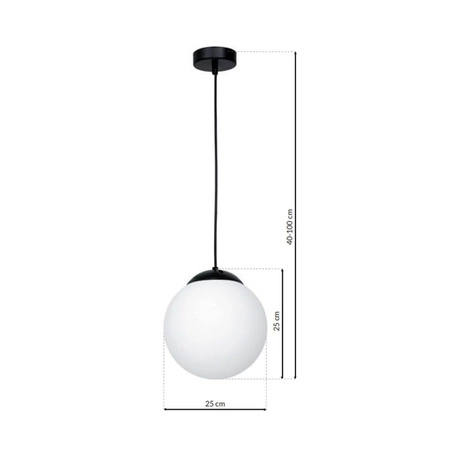 Nowoczesna lampa wisząca LIMA BLACK 1xE14 MLP6522