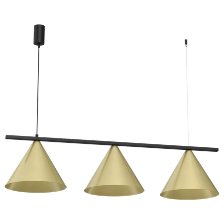 Lampa wisząca CAPITAL CZARNY-ZŁOTY 3XGX53